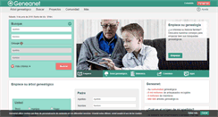 Desktop Screenshot of es.geneanet.org